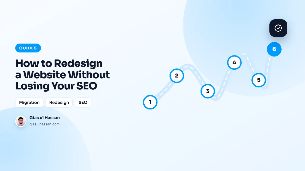 Illustration of a step-by-step roadmap — How to Redesign a Website Without Losing Your SEO