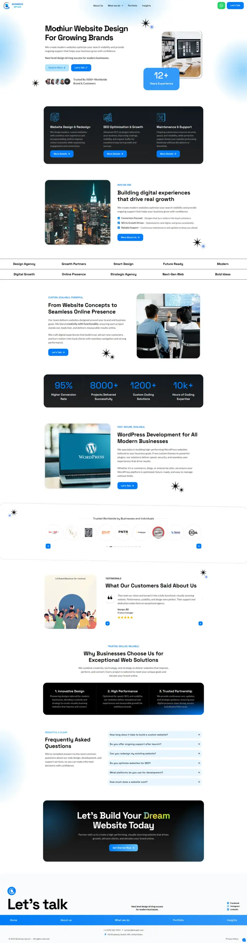 Business Up LLC website screenshot