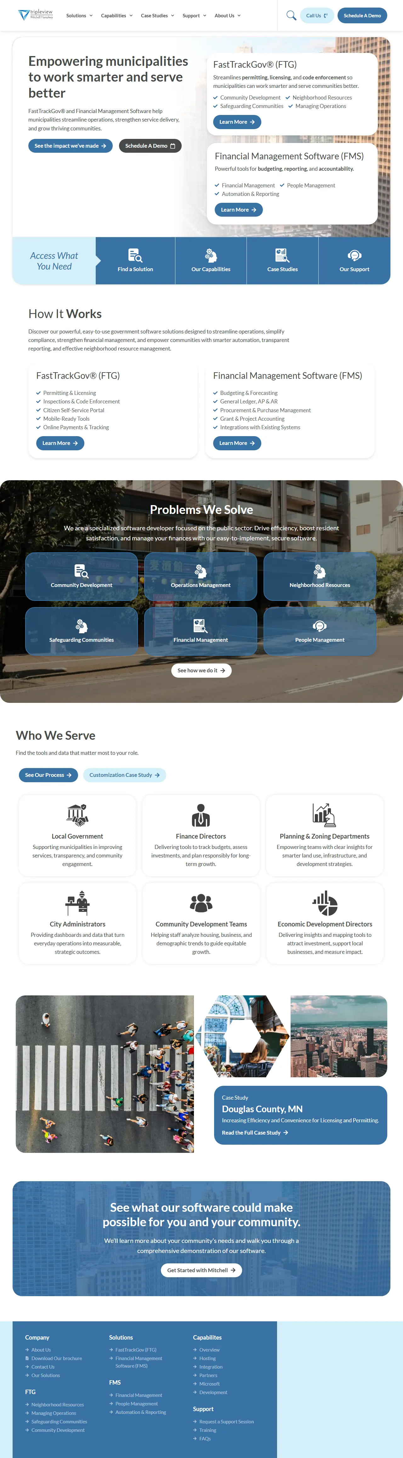 Mitchell Humphrey — full page design