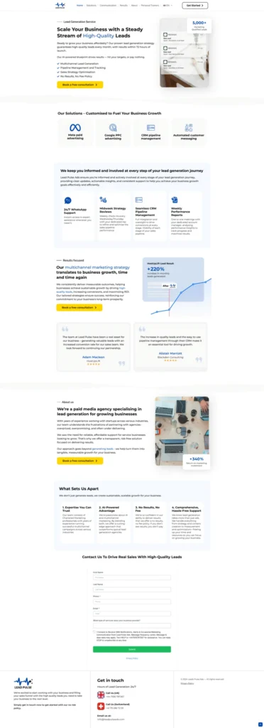 LeadPulseAds - Lead Generation Agency built by Gias ul hassan