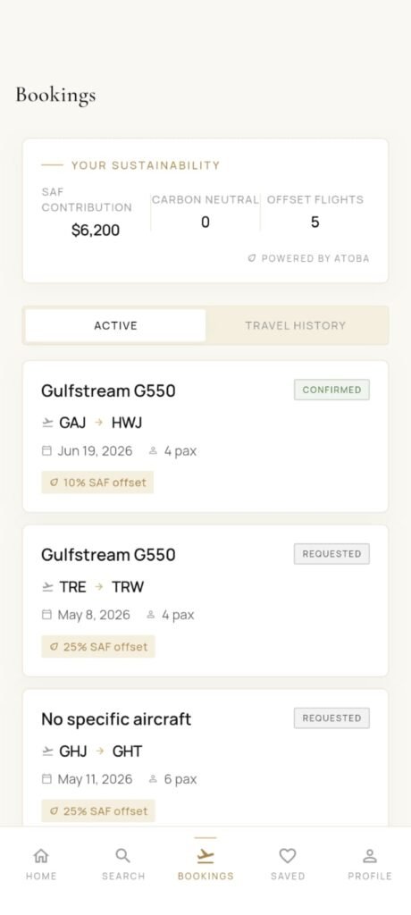 JetsCheck aviation company app—