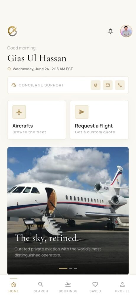 JetsCheck aviation company app