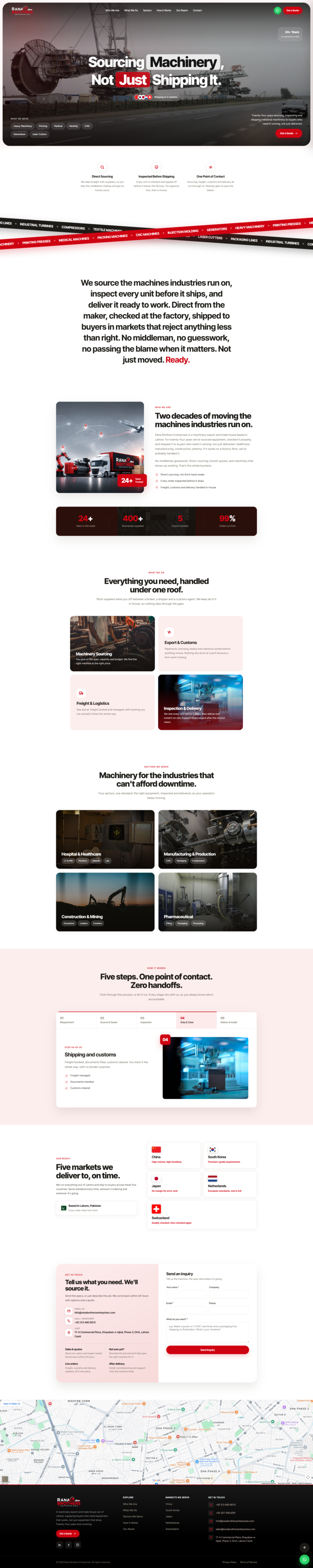 Rana Brothers Enterperises website designed by Gias Ul Hassan